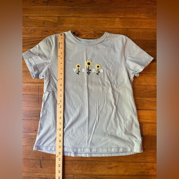 Women’s large Vans tshirt blue with sunflowers - Picture 3 of 9
